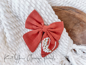 Hand Embroidered Bows